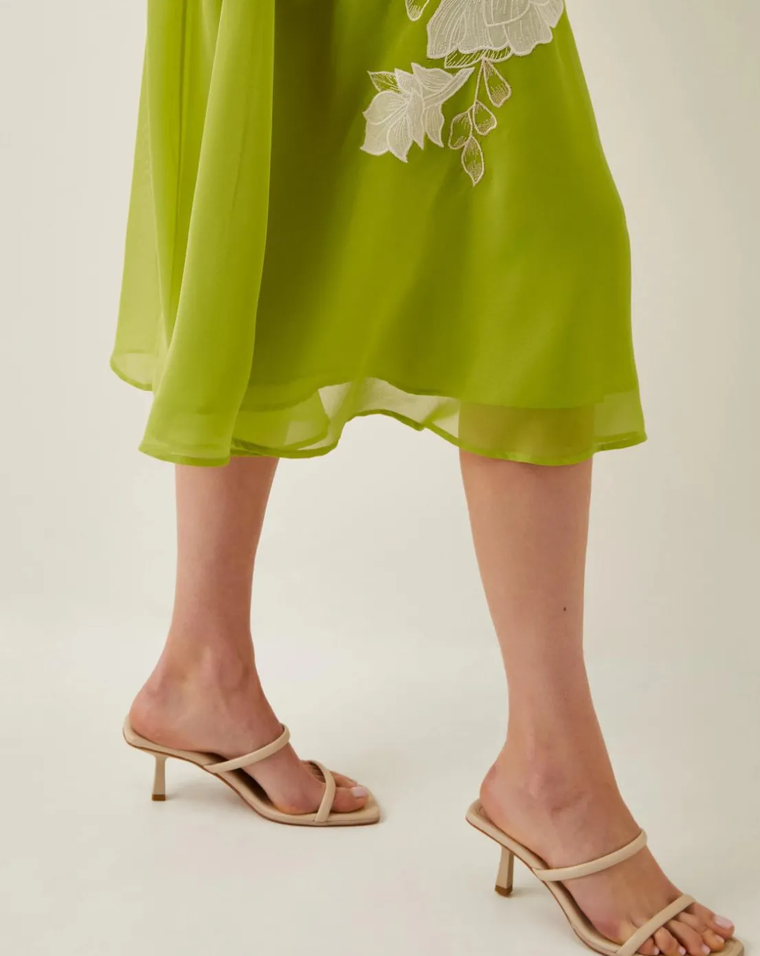 Monsoon Tilly Floral Embroidered Midi Dress