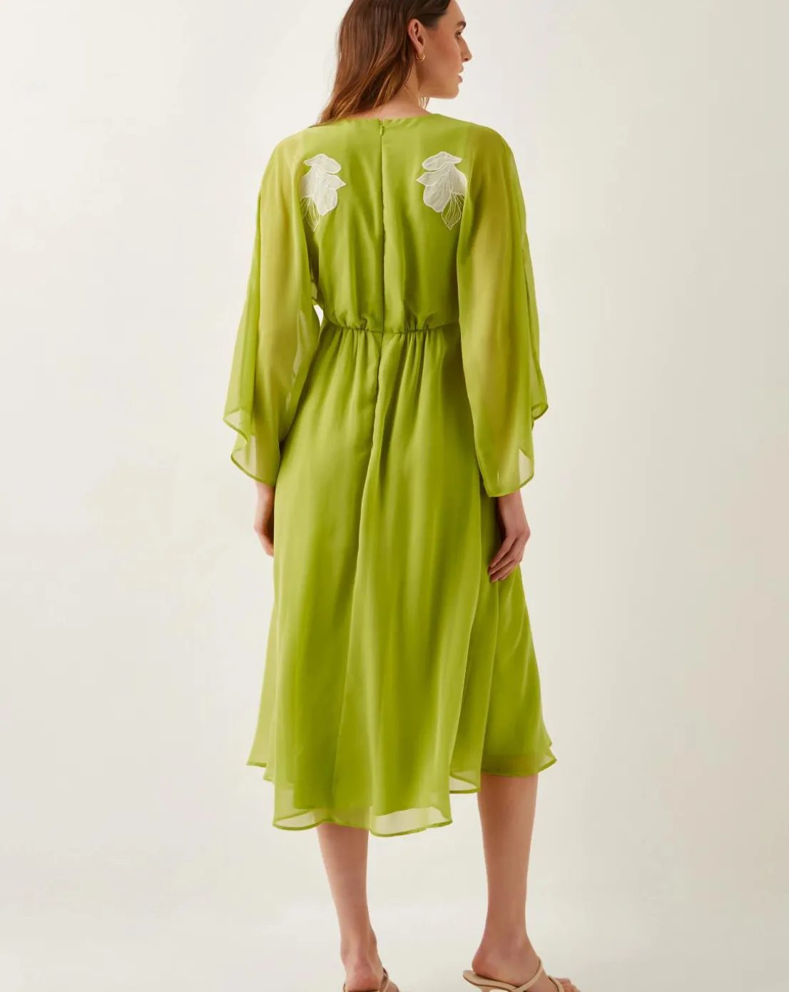 Monsoon Tilly Floral Embroidered Midi Dress