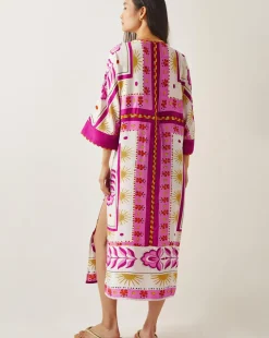 Monsoon Tina Summer Floral Maxi Kaftan Dress