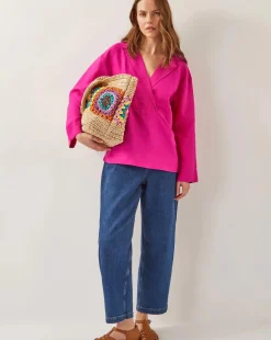 Monsoon Tulip Collar Top