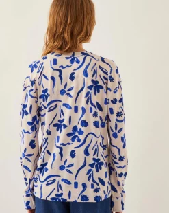 Monsoon Ulla Floral Linen-Blend Top
