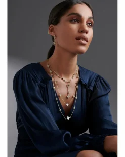 Mood Gold Multi Coloured Fine Celestial Y Necklace