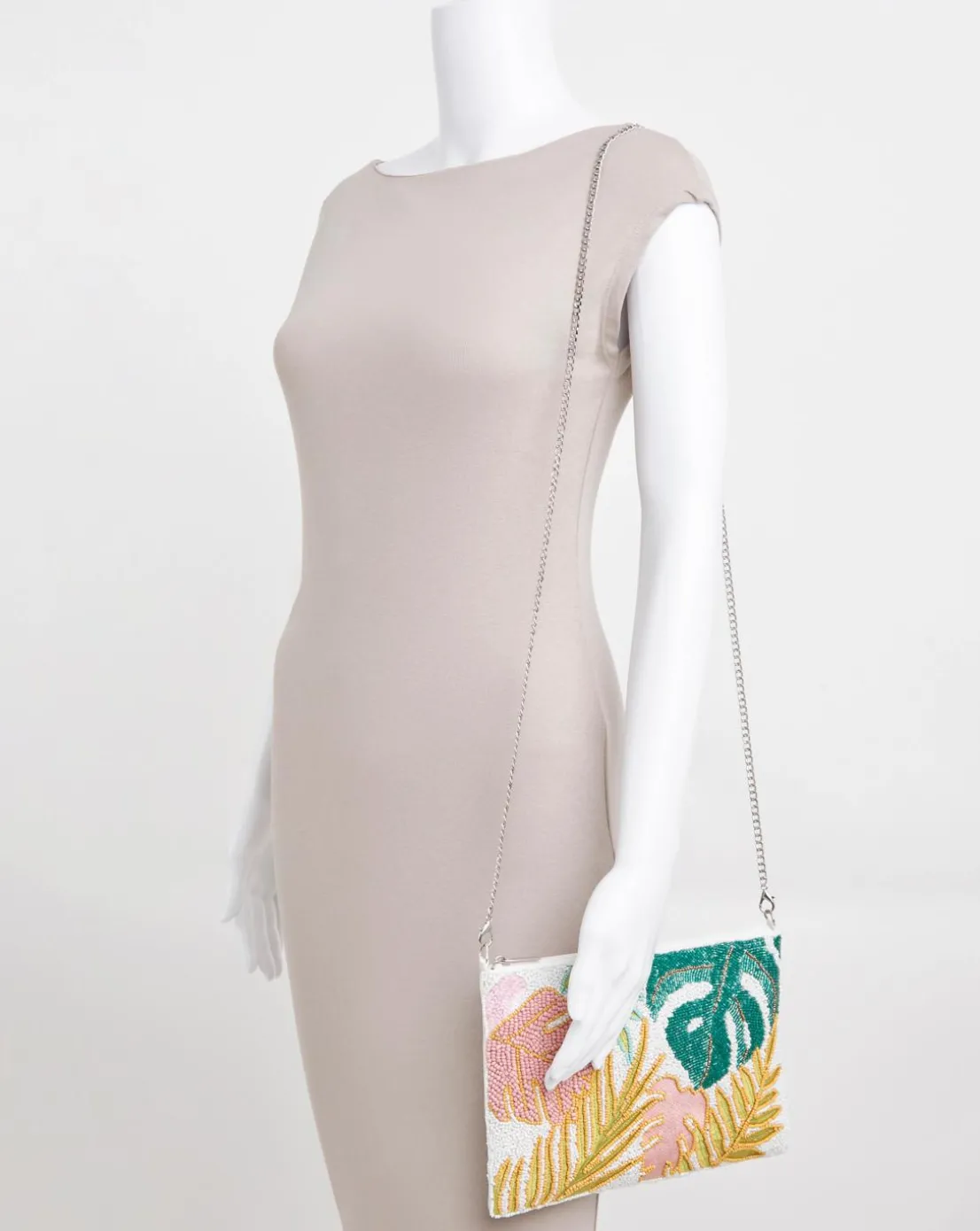 Multi Beaded Clutch Bag