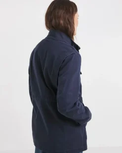 Navy Stretch Utility Jacket