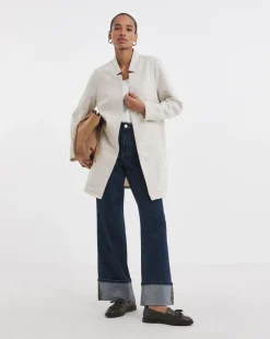 Neutral Notch Neck Coatigan