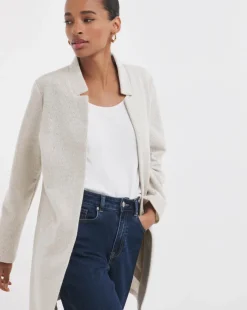 Neutral Notch Neck Coatigan