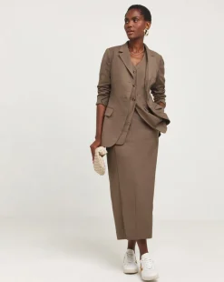 Neutral Single Breasted Blazer