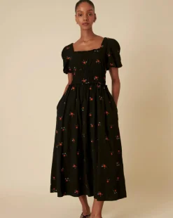 Nobody's Child Aggie Midi Dress Penny Embroidery