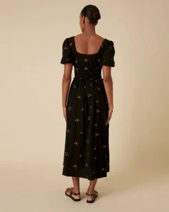 Nobody's Child Aggie Midi Dress Penny Embroidery