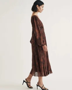 Nobody's Child Aine Midi Snake Dress