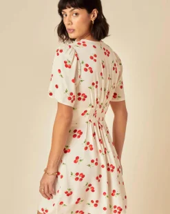 Nobody's Child Alexa Mini Dress White Tomato Print