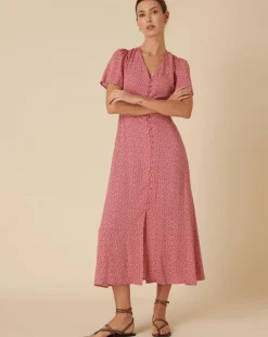 Nobody's Child Andie Midi Dress Joanie Rosebud Pink