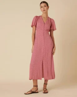 Nobody's Child Andie Midi Dress Joanie Rosebud Pink