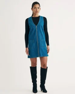 Nobody's Child Blue Denim Pinnie Dress