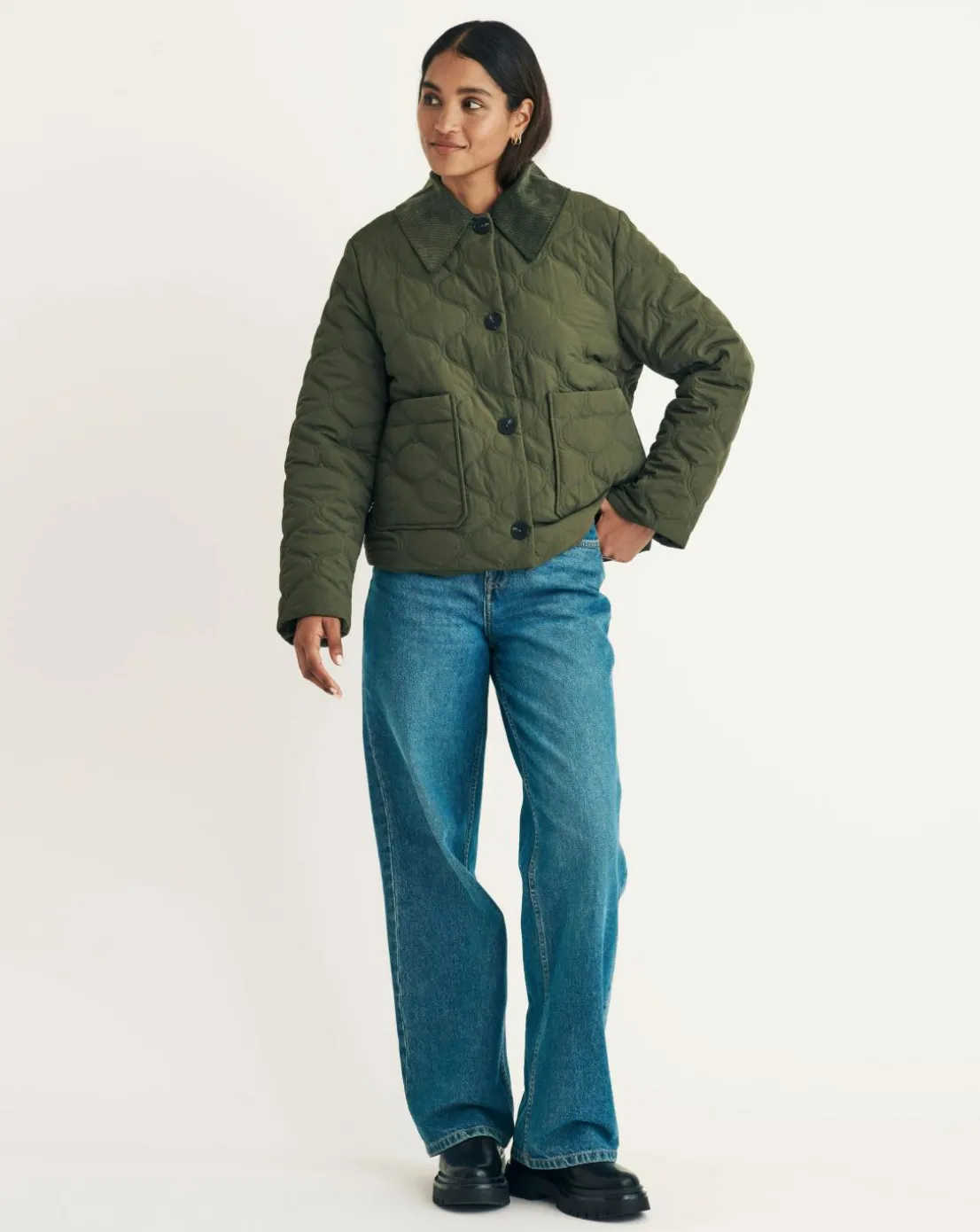 Nobodys Child Collared Quilted Jacket