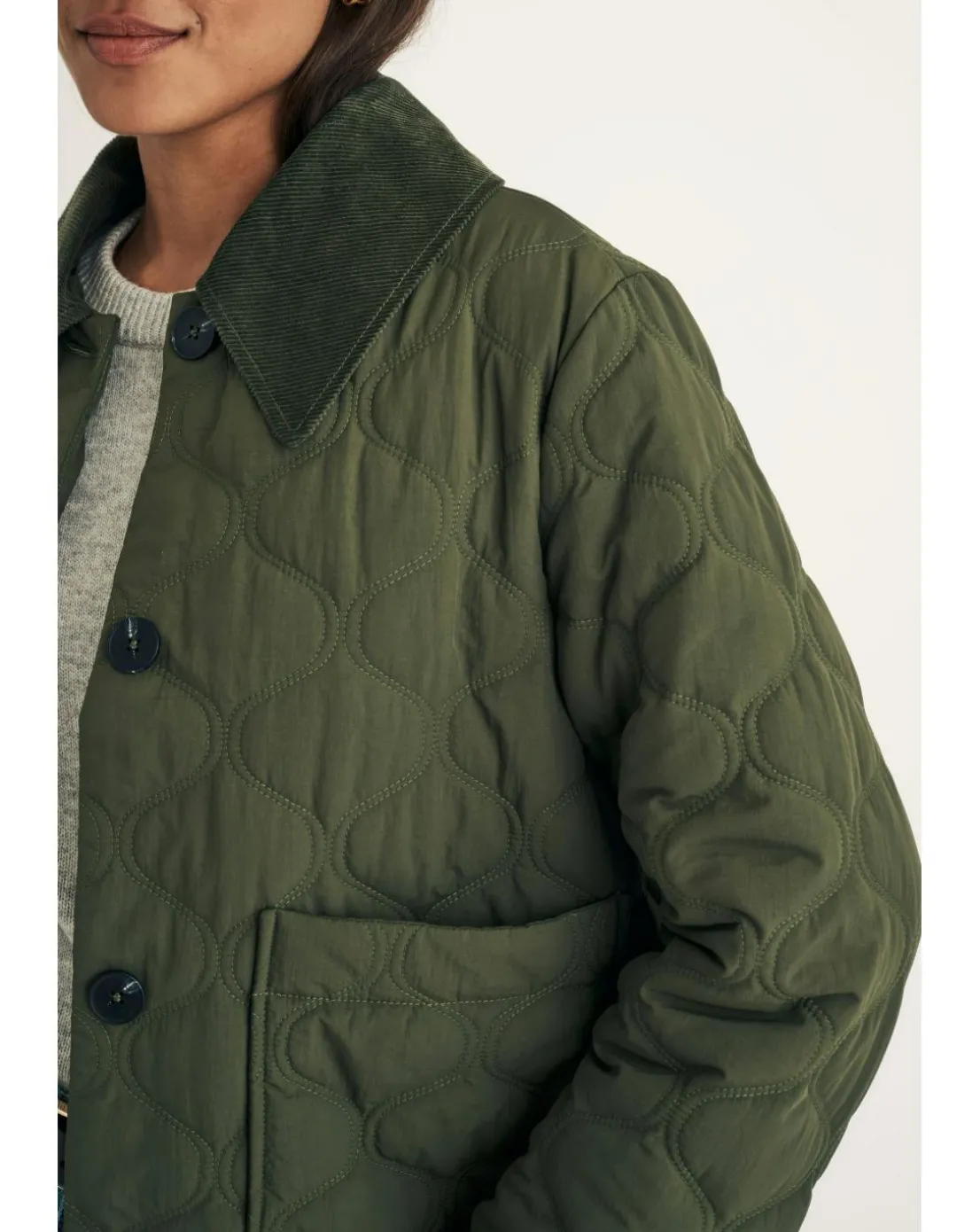 Nobodys Child Collared Quilted Jacket