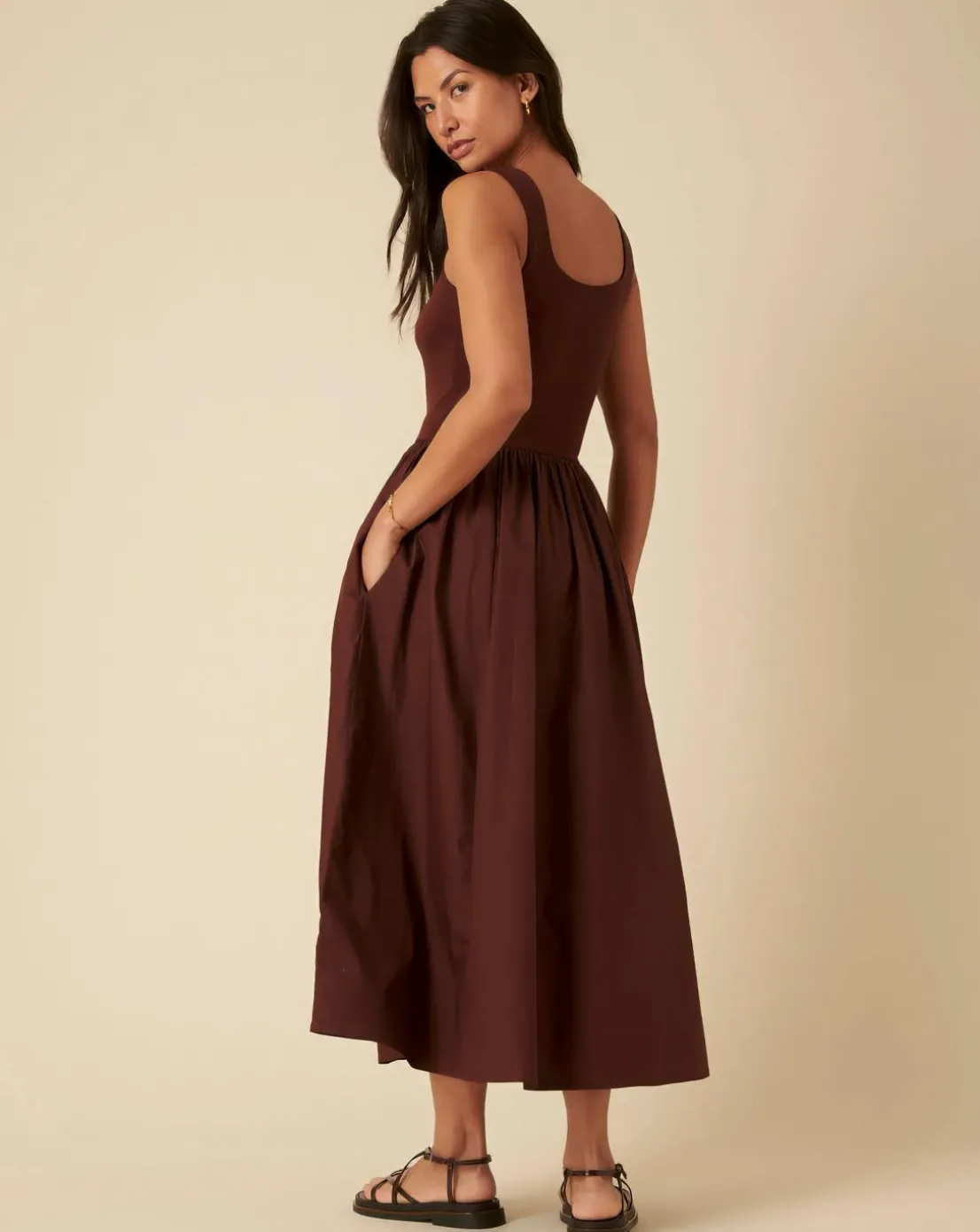 Nobody's Child Colorado Midi Dress Plain