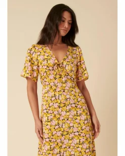 Nobody's Child Dalia Midi Dress Kit Floral Pink