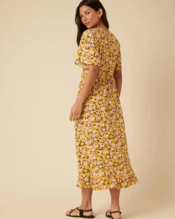 Nobody's Child Dalia Midi Dress Kit Floral Pink