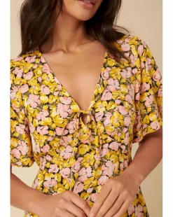 Nobody's Child Dalia Midi Dress Kit Floral Pink