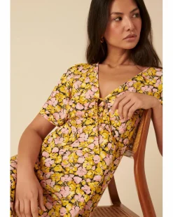 Nobody's Child Dalia Midi Dress Kit Floral Pink