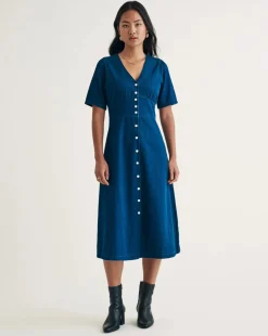 Nobody's Child Denim Alexa Midi Dress