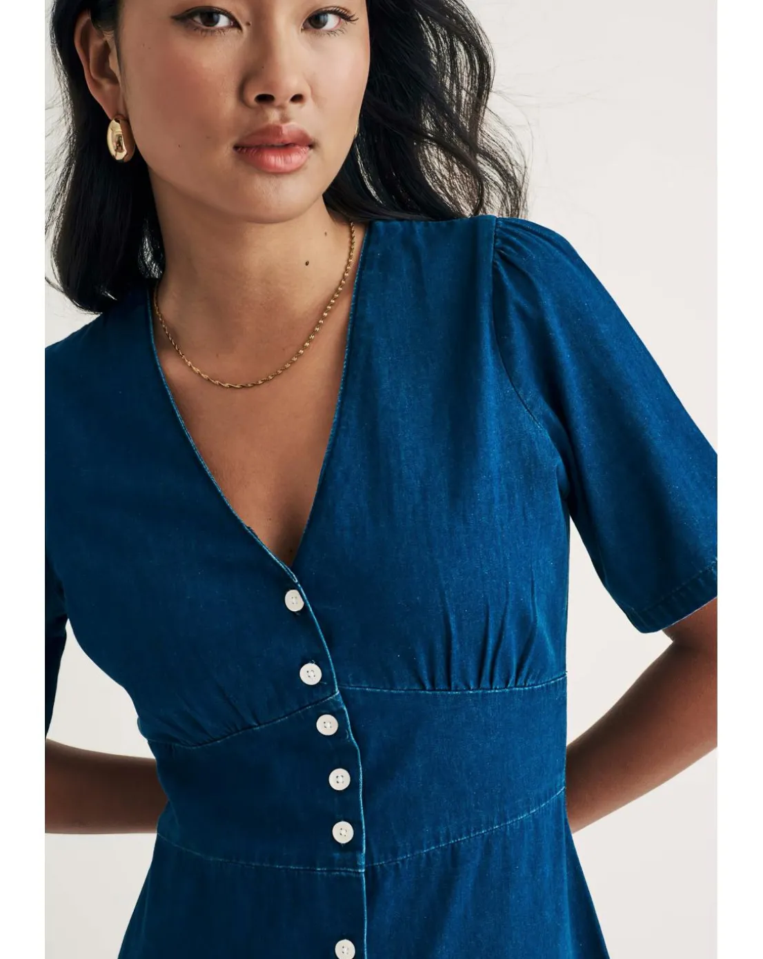 Nobody's Child Denim Alexa Midi Dress