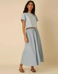 Nobody's Child Denim Ivy Top