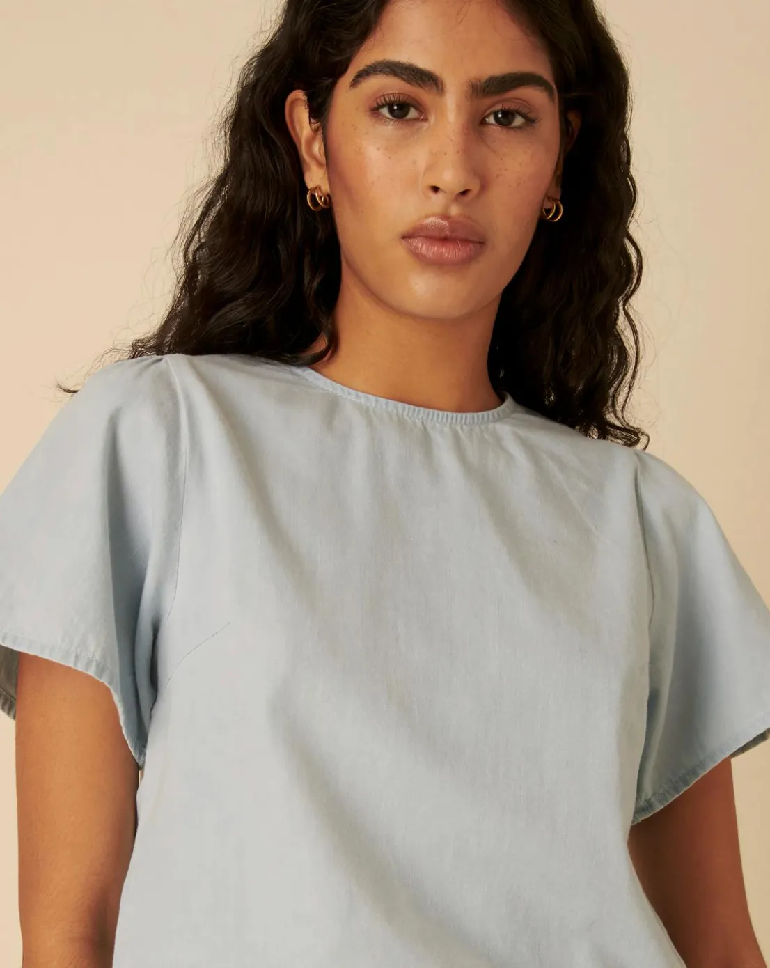 Nobody's Child Denim Ivy Top