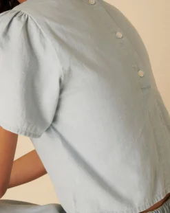 Nobody's Child Denim Ivy Top