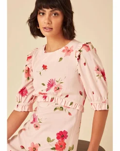 Nobody's Child Felicia Midi Dress Malika Floral Pink