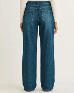 Nobody's Child Indigo Wash Wide Leg Jean 30