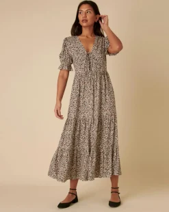 Nobody's Child Lia Midi Dress Ina Ditsy Cream