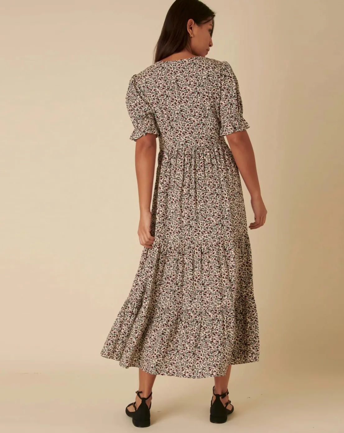 Nobody's Child Lia Midi Dress Ina Ditsy Cream