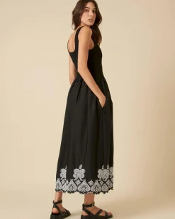 Nobody's Child Midi Dress Embroidered