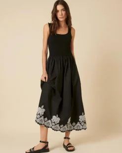 Nobody's Child Midi Dress Embroidered