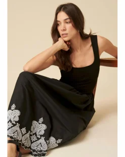 Nobody's Child Midi Dress Embroidered