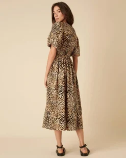 Nobody's Child Midi Dress Hattie Leopard