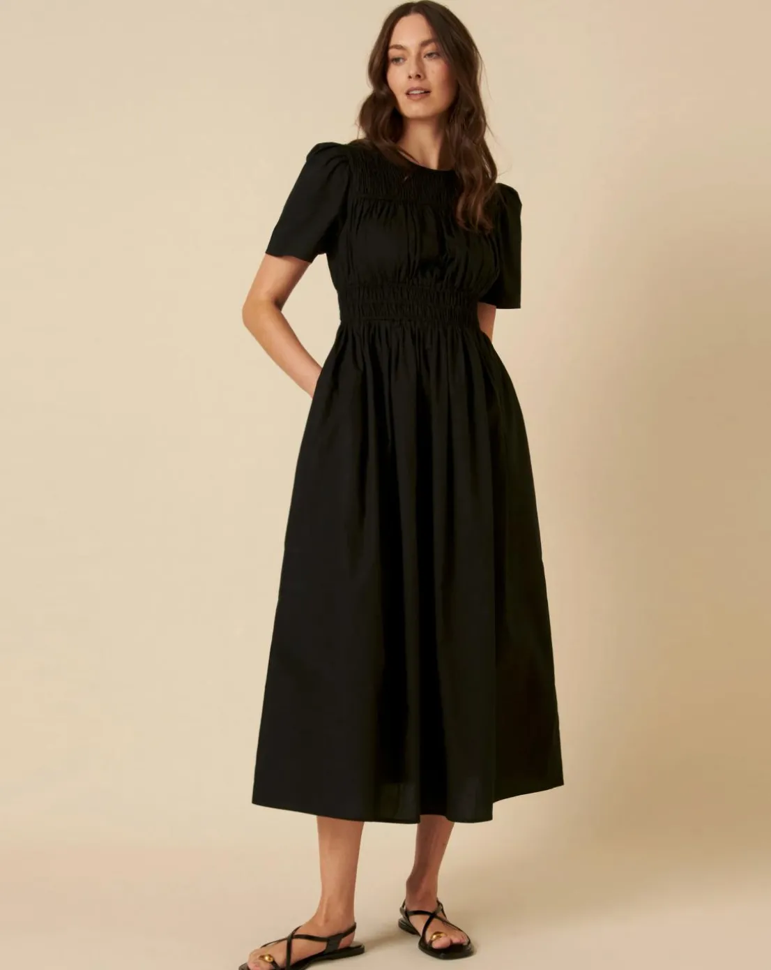 Nobody's Child Natalia Midi Dress Plain