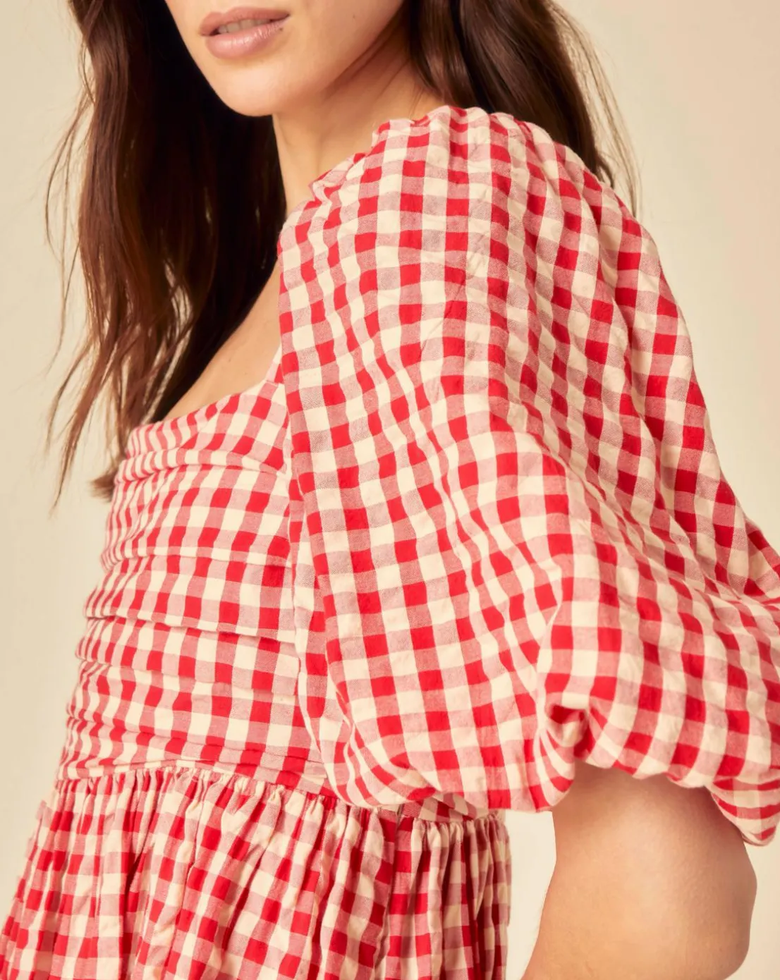 Nobody's Child Nova Midi Dress Red Gingham