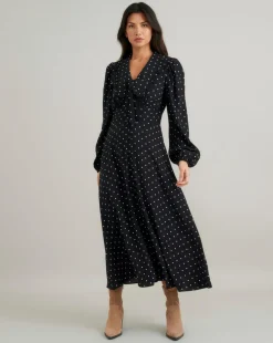 Nobody's Child Otillie Spot Midi Dress