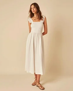 Nobody's Child Rita Broderie Jersey Mix Dress Plain