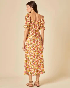 Nobody's Child Rye Midi Dress Franny Floral White