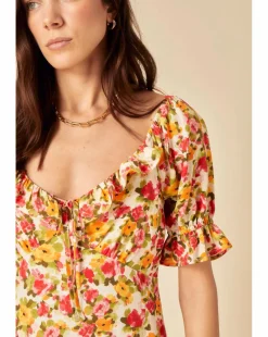 Nobody's Child Rye Midi Dress Franny Floral White