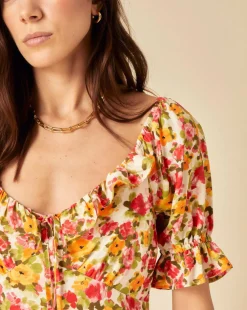 Nobody's Child Rye Midi Dress Franny Floral White