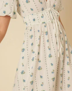 Nobody's Child Scottie Midi Dress Chessie Vintage White