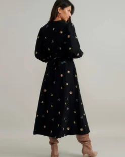 Nobody's Child Shannon Embroidered Midi Dress