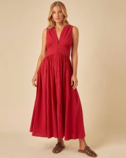 Nobody's Child Sleeveless Starlight Midi Dress Plain