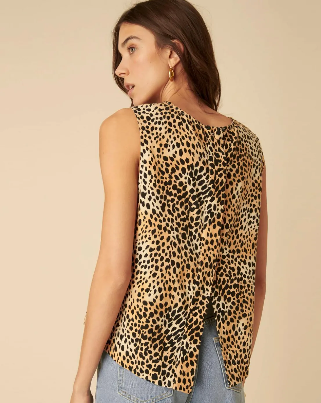 Nobody's Child Stirling Leopard Print Tank Top