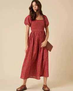 Nobody's Child Tasmin Midi Dress Ina Ditsy Red